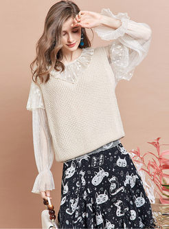 Sweet Perspective Dot Loose Blouse