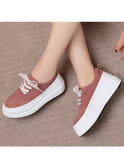 Casual Round Head Platform Shoes