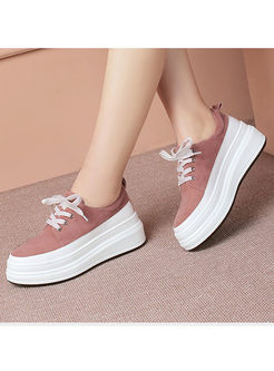 Casual Round Head Platform Shoes