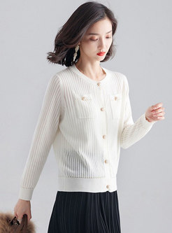 Casual All-matched Single-breasted Cardigan
