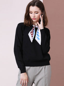 Black Long Sleeve Pullover Sweater