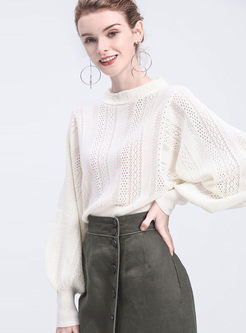 Fashion Openwork Pullover Loose Sweater