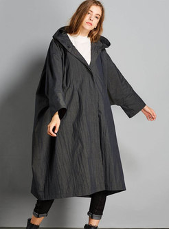 Casual Cloak Loose Hooded Trench Coat