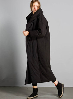 Plus Size Stand Collar Long Down Coat