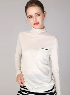 High Collar Loose Thick Wool Sweater