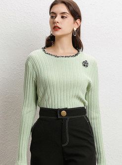Rough Selvedge Slim Pullover Sweater