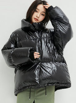 Stand Collar Loose Thick Bread Bubble Coat