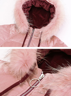 Casual Straight Thick Hooded Puffer Coat