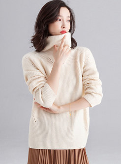 Turtleneck Straight Loose Pullover Sweater