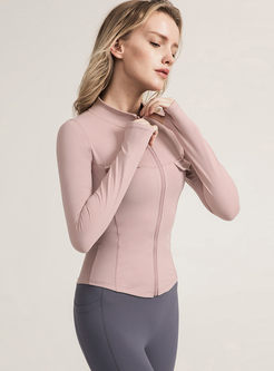 Solid Color Quick-drying Yoga Jacket