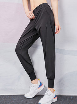 Solid Color Quick-drying Fitness Sweatpants