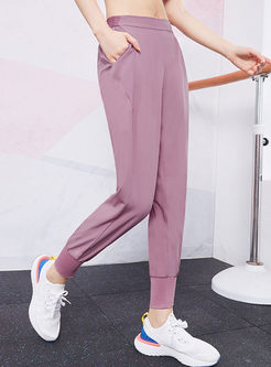 Solid Color Quick-drying Fitness Sweatpants