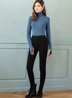 High Waisted Thick Slim Pencil Pants
