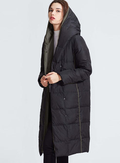 Hooded Straight Loose Puffer Coat