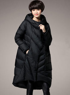 Hooded Loose Plus Size Down Coat