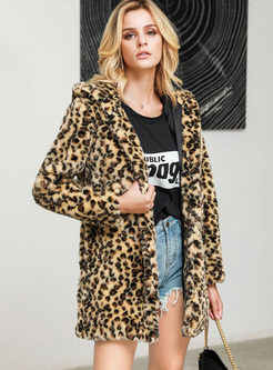 Leopard Hooded Teddy Coat