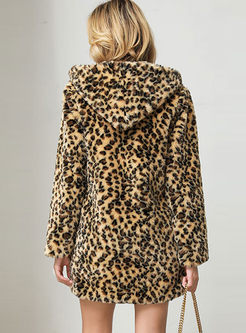 Leopard Hooded Teddy Coat