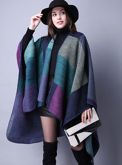 Fashion Muti-color Cloak Thick Scarf