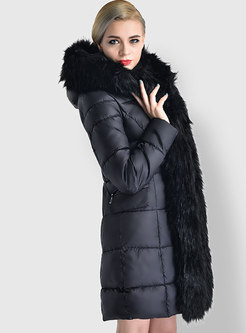 Thick Cotton Hooded Down Cotton Puffer Coat
