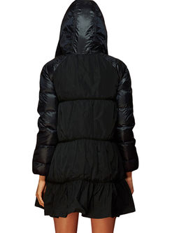 Hooded Plus Size Loose Puffer Coat