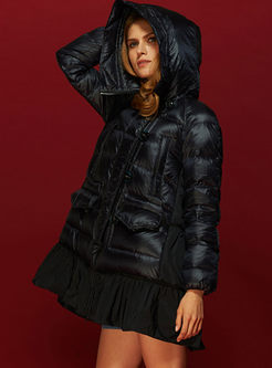 Hooded Plus Size Loose Puffer Coat