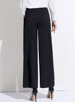 Solid Color High Waisted Palazzo Pants