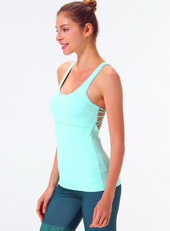 Scoop Backless Slim Quick-drying Yoga Top