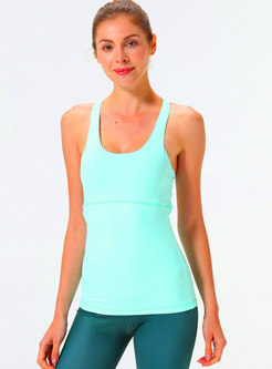 Scoop Backless Slim Quick-drying Yoga Top