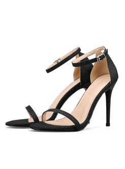 Stylish Round Toe All-matched High Heel Sandals