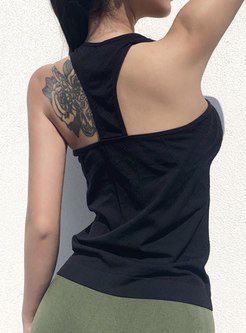 Sleeveless Pullover Loose Sports Top