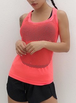 Sexy Openwork Quick-drying Tight Yoga Top