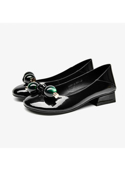 Patent Leather Low-fronted Shoes