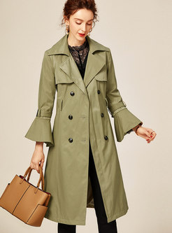 Flare Sleeve Double-breasted Trench Coat