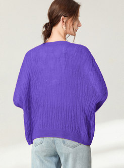 Plus Size Crew Neck Pullover Sweater