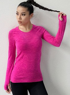 Crew Neck Pullover Quick-drying Sport T-shirt