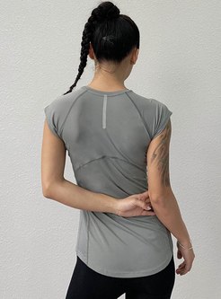 Quick-drying Pullover Cap Sleeve Sport Top