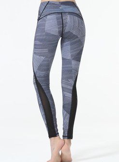 Color-blocked Tight Quick-drying Yoga Pants