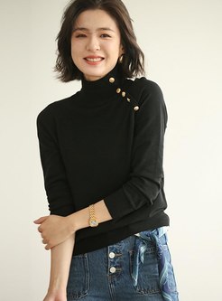 Turtleneck Pullover Long Sleeve Sweater