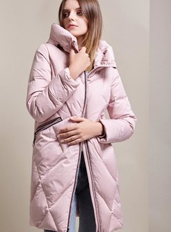 Hooded Straight Duck Down Puffer Coat