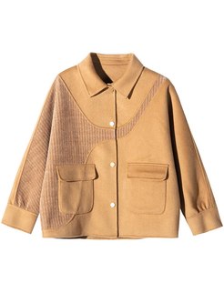 Double-cashmere Loose Short Wool Coat