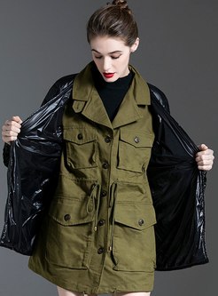 Notched Collar Lightweight Down Coat
