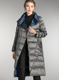 Plus Size Lightweight Reversible Puffer Coat