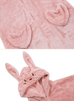 Pink Cute Coral Loose Pajama