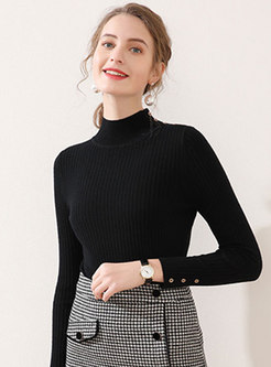Long Sleeve Pullover All-matched Sweater