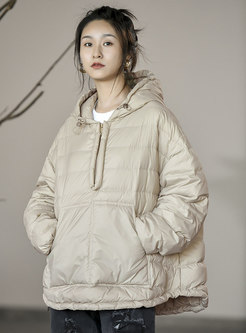 Hooded Pullover Lightweight Down Coat