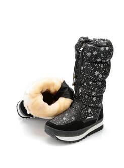 Waterproof Snowflake Platform Snow Boots