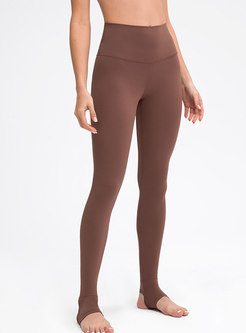 Solid High Waisted Tight Yoga Fitness Pants