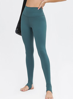 Solid High Waisted Tight Yoga Fitness Pants