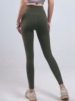Color-blocked Tight High Waisted Yoga Pants