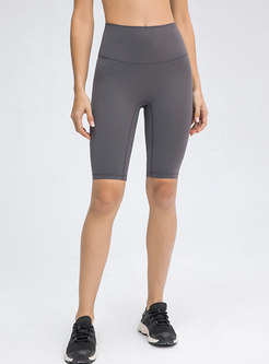 Solid High Waisted Tight Yoga Pants